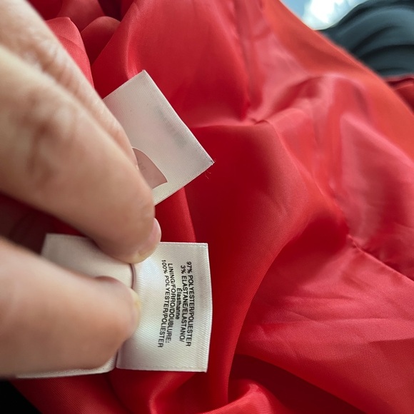 Kasper Red Cropped Jacket Size 10 - Picture 6 of 6